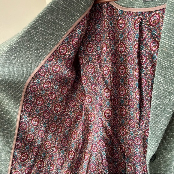 Anthropologie Cartonnier Sky Dashes Knit Blazer Jacket Tweed Look Lined - Large - Picture 7 of 10